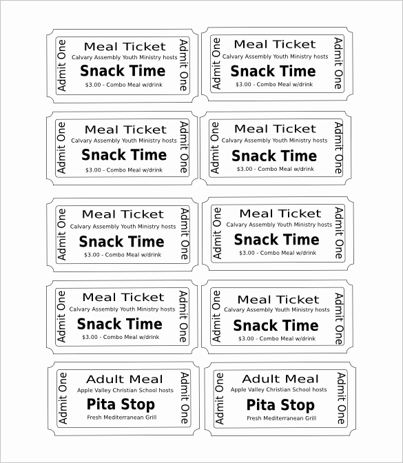 Free Printable Tickets Template Inspirational 115 Ticket Templates Word Excel Pdf Psd Eps