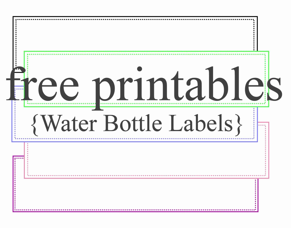 Free Printable Water Bottle Labels Fresh Water Bottle Labels Free Printables