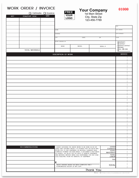 Free Printable Work order Template Beautiful Contractors Work order form