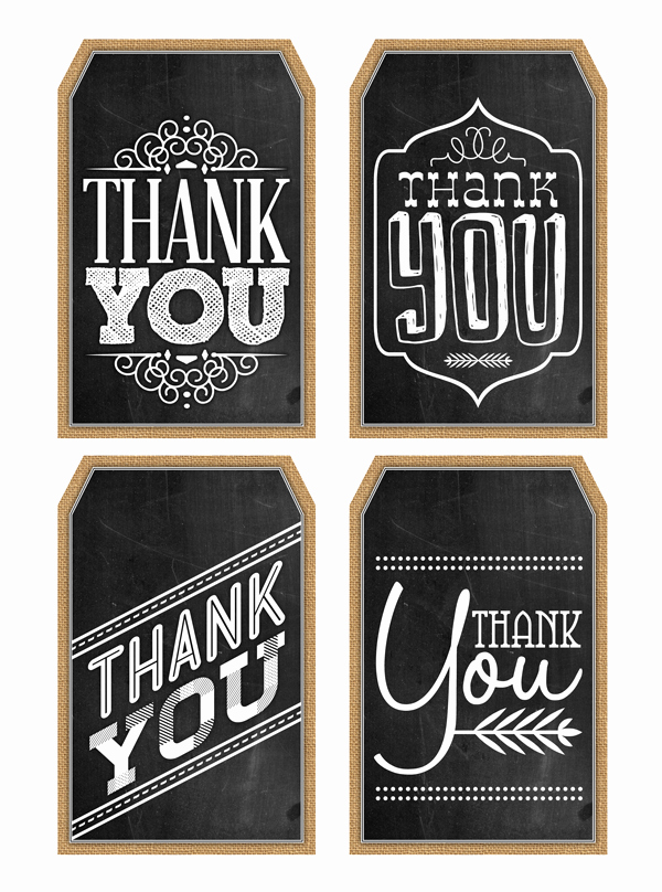 Free Printables Thank You Tags Beautiful Free Printable Thank You Chalkboard Tags &amp; A Happy