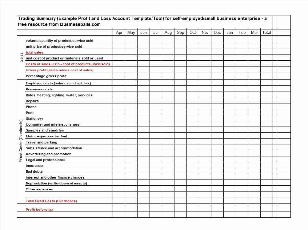 Free Profit and Loss Template Inspirational 35 Profit and Loss Statement Templates &amp; forms