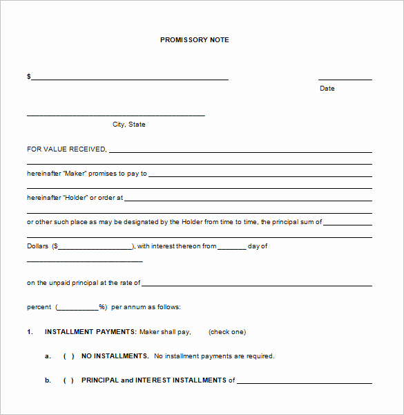 Free Promissory Note Template Word Best Of 35 Promissory Note Templates Doc Pdf
