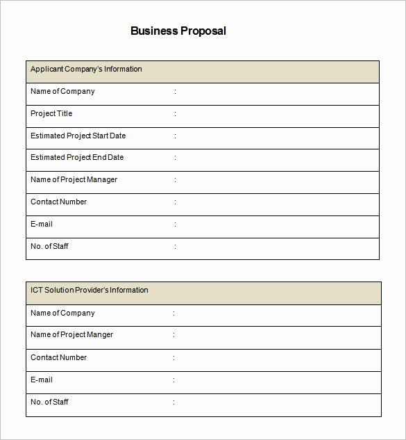 Free Proposal Template Word Luxury 32 Business Proposal Templates Doc Pdf