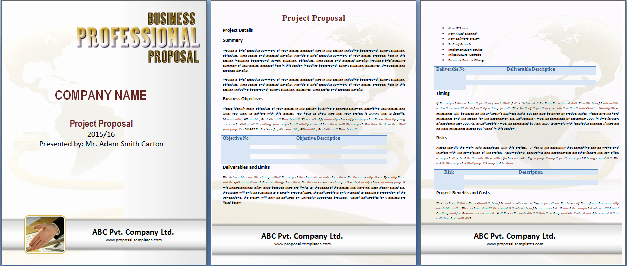 Free Proposal Template Word Luxury Project Proposal Template Free
