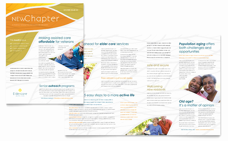 Free Publisher Newsletter Templates Awesome assisted Living Newsletter Template Word &amp; Publisher