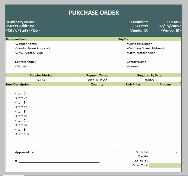 Free Purchase order Template Elegant 39 Free Purchase order Templates In Word &amp; Excel Free