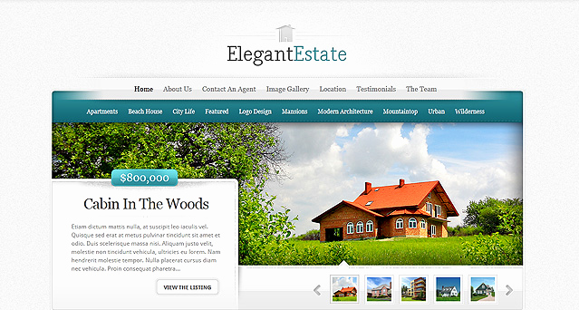 Free Real Estate Wordpress themes Elegant Elegantestate Real Estate Wordpress theme
