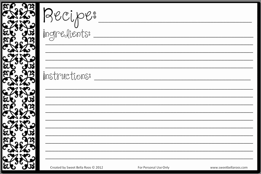 Free Recipe Template for Word Lovely Free Printable Recipe Cards Help You Save Money while