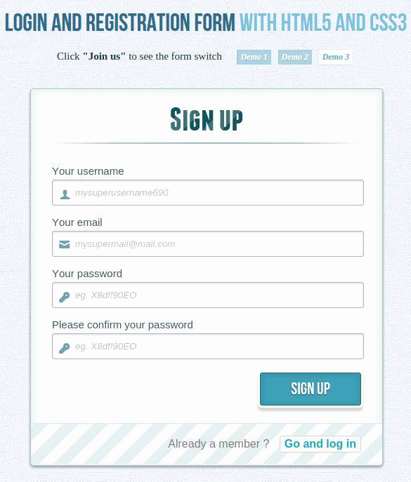 Free Registration form Template Elegant 20 HTML5 Signup &amp; Registration forms HTML Css