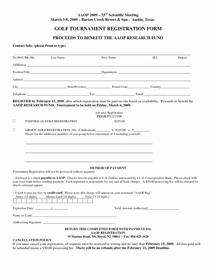 Free Registration form Template New Free Registration form Template