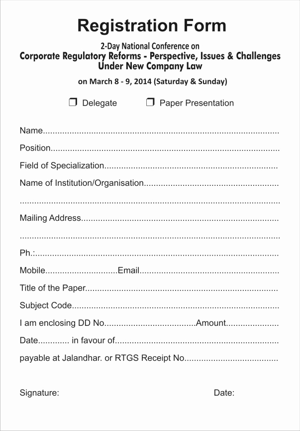 Free Registration form Template Unique Printable Registration form Templates Word Excel Samples