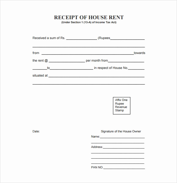 Free Rent Receipt Template Inspirational 6 Free Rent Receipt Templates Excel Pdf formats