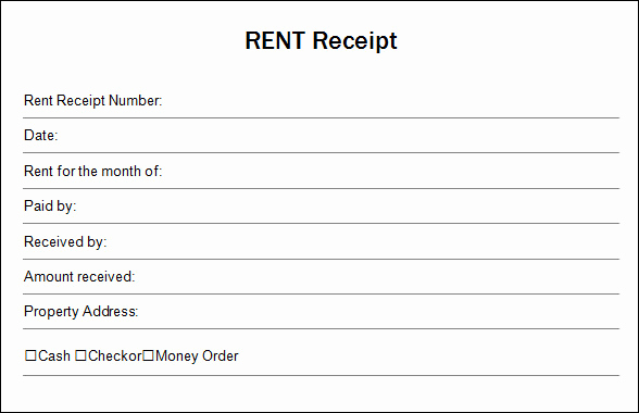 Free Rent Receipt Template Lovely Blank Receipt Blank Receipt Template