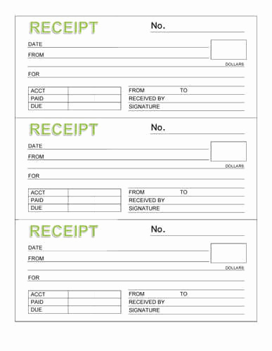 Free Rent Receipt Template Lovely Free Rent Receipt Templates Download or Print