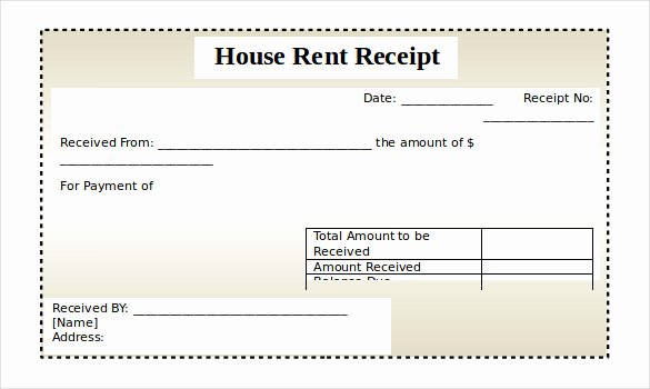 Free Rent Receipt Template Unique Rental Receipt Template – 30 Free Word Excel Pdf
