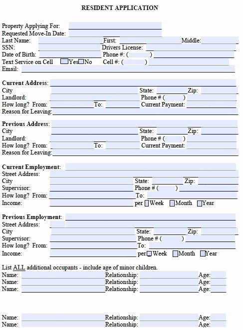 Free Rental Application form Best Of Printable Sample Free Rental Application form form