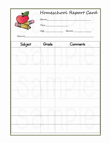 Free Report Card Template Inspirational 5 Reasons Homeschoolers Should Use Report Cards Printable