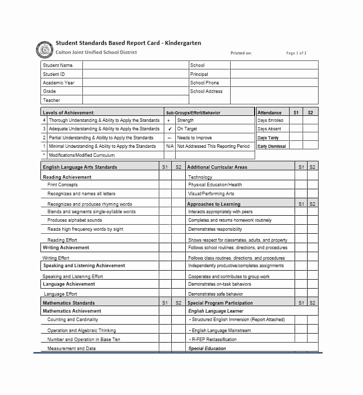 Free Report Card Template Lovely 30 Real &amp; Fake Report Card Templates [homeschool High