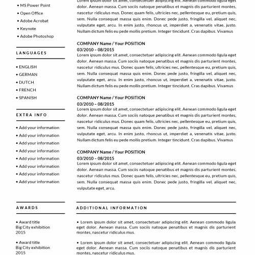 Free Resume Templates for Mac Elegant Resume Templates for Mac Word &amp; Apple Pages Instant