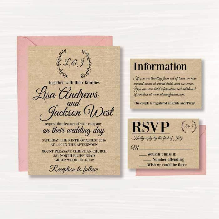 Free Rustic Wedding Invitation Templates Elegant 1000 Ideas About Free Invitation Templates On Pinterest