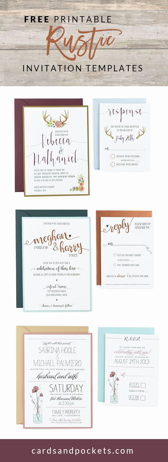 Free Rustic Wedding Invitation Templates Luxury 25 Best Ideas About Invitation Templates On Pinterest