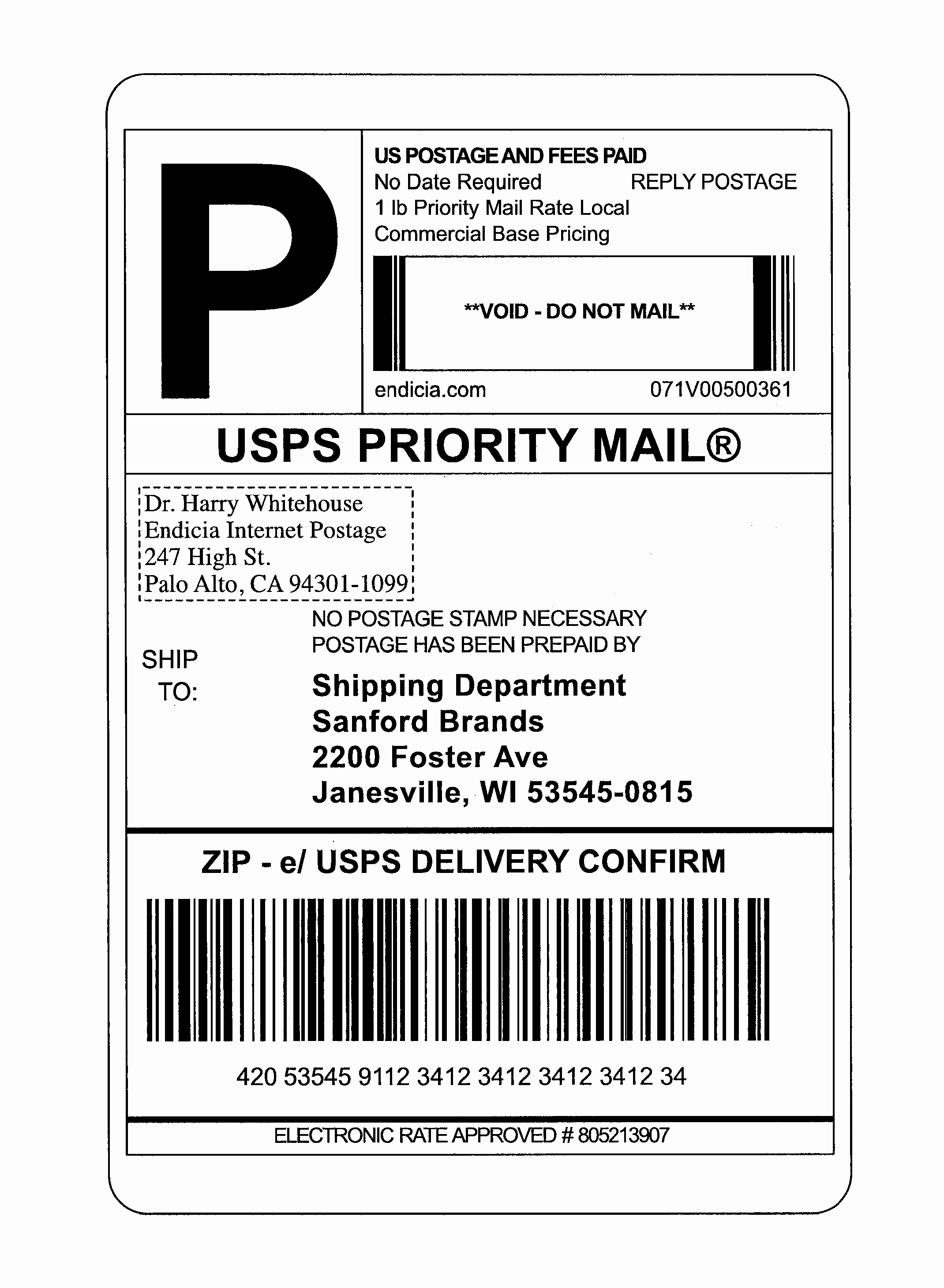 Free Shipping Label Template Inspirational Shipping Label Template Usps