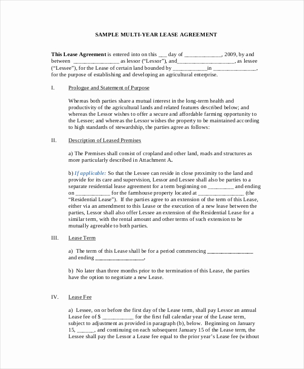 Free Simple Lease Agreement Fresh 20 Basic Lease Agreement Examples Word Pdf