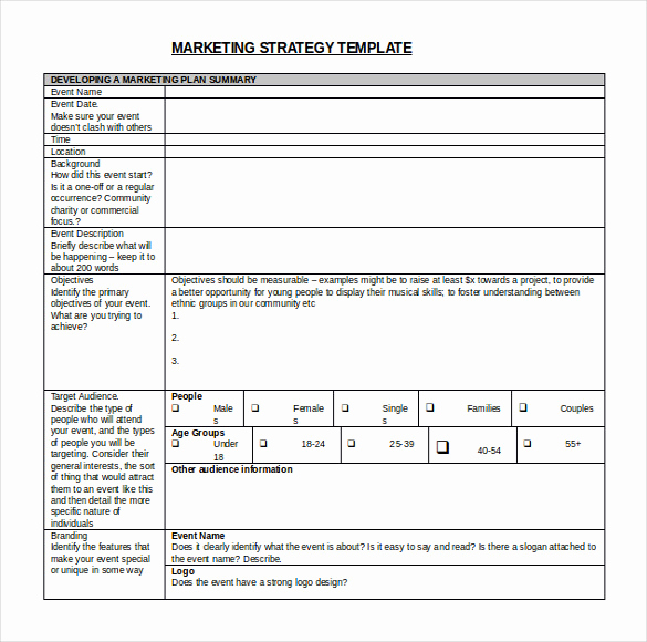 Free Strategic Plan Template Unique 13 Strategy Templates Microsoft Word Free Download