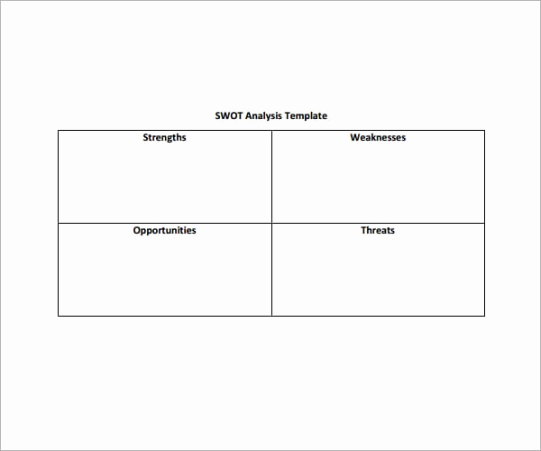 Free Swot Analysis Template New 7 Free Swot Analysis Templates Excel Pdf formats