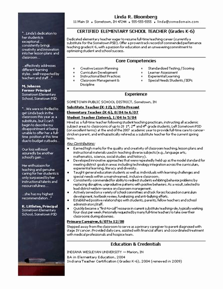 Free Teacher Resume Templates New 28 Best Images About Teacher Resumes On Pinterest