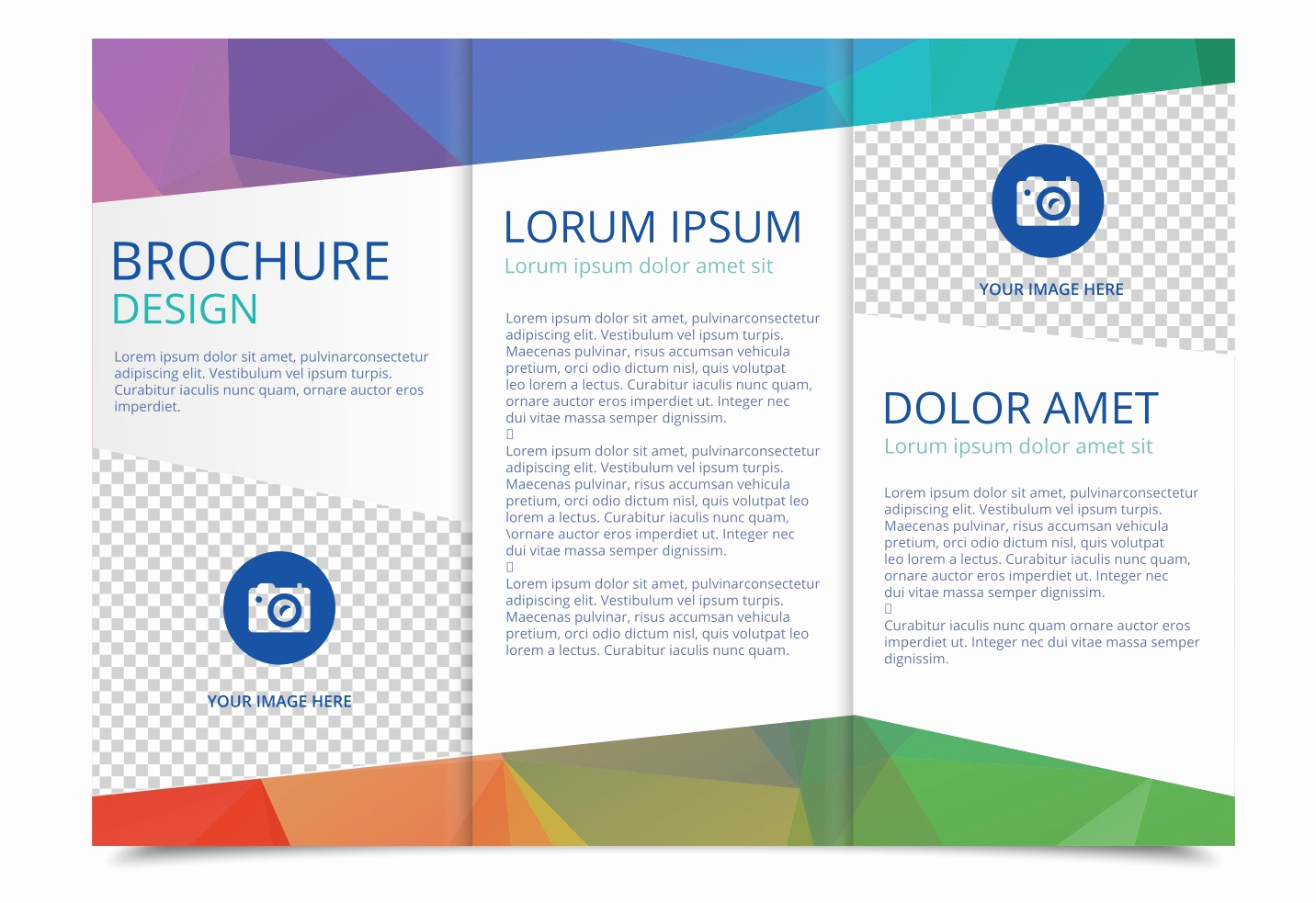 Free Tri Fold Brochure Templates Luxury Tri Fold Brochure Vector Template Download Free Vector