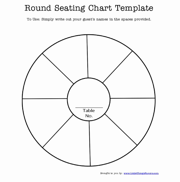 Free Wedding Seating Chart Template Luxury Free Printable Round Seating Chart Template for