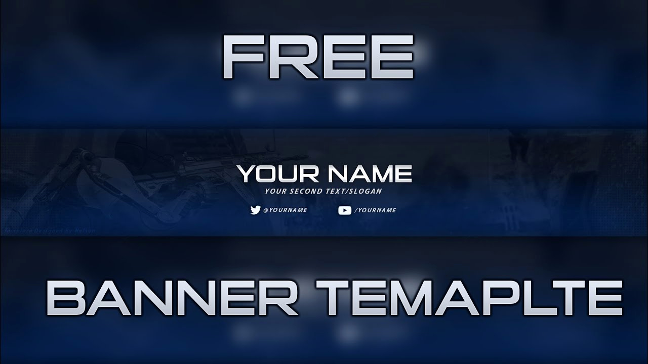 Free Youtube Banner Templates Beautiful 2d Banner Template Free Download Psd