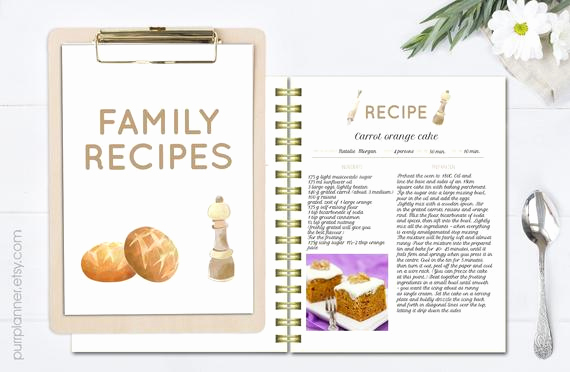 Full Page Recipe Template Editable Inspirational Printable Editable Recipe Pages Recipe Book Template Recipe