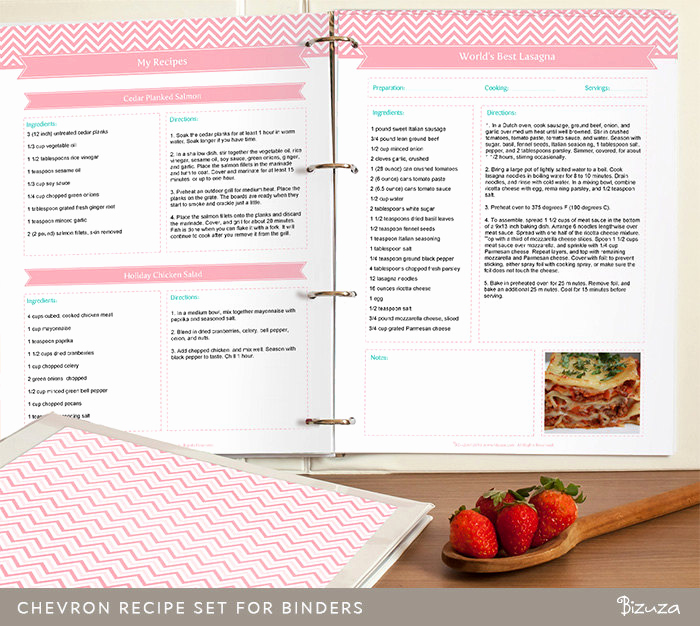 Full Page Recipe Template Editable New Diy Recipe Binder Printable and Customizable Recipe by Bizuza