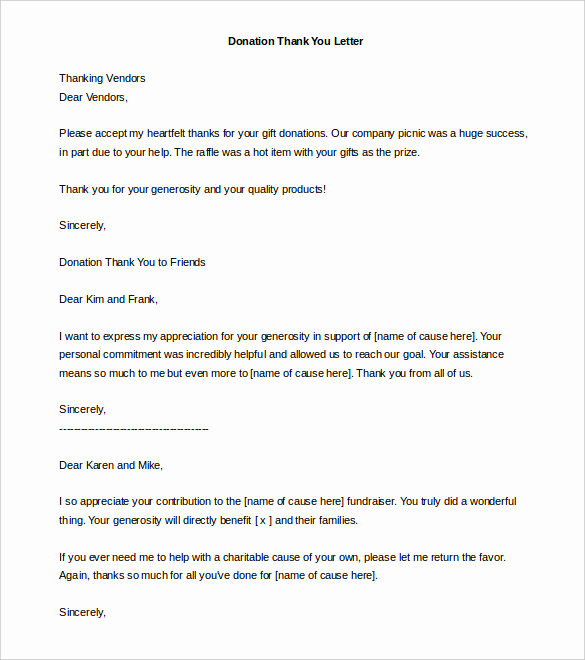 Fund Raising Letter Templates Awesome 29 Donation Letter Templates Pdf Doc