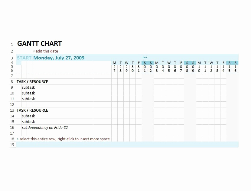 Gantt Chart Template Word Inspirational 37 Free Gantt Chart Templates Excel Powerpoint Word