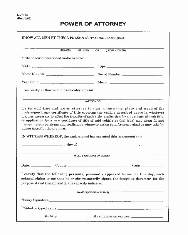 General Power Of attorney Pdf Fresh 2019 General Power Of attorney form Fillable Printable