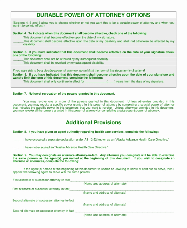 General Power Of attorney Sample Best Of 8 Sample General Power Of attorney forms