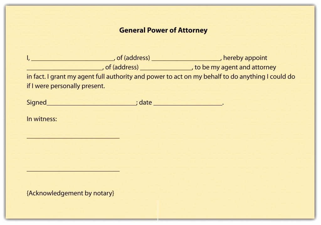 General Power Of attorney Sample Inspirational Printable Sample Power attorney form Free Printable