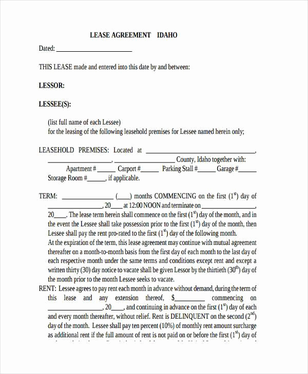 Generic Lease Agreement Pdf Beautiful Room Lease Agreement Samples 9 Free Documents In Word Pdf
