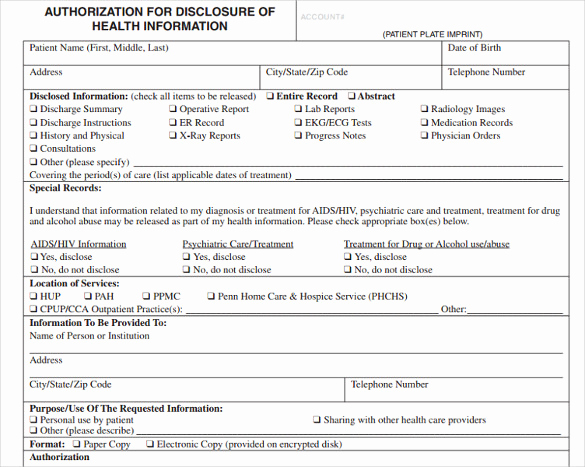 Generic Medical Records Release form Elegant Generic Medical Records Release form 9 Documents In Pdf