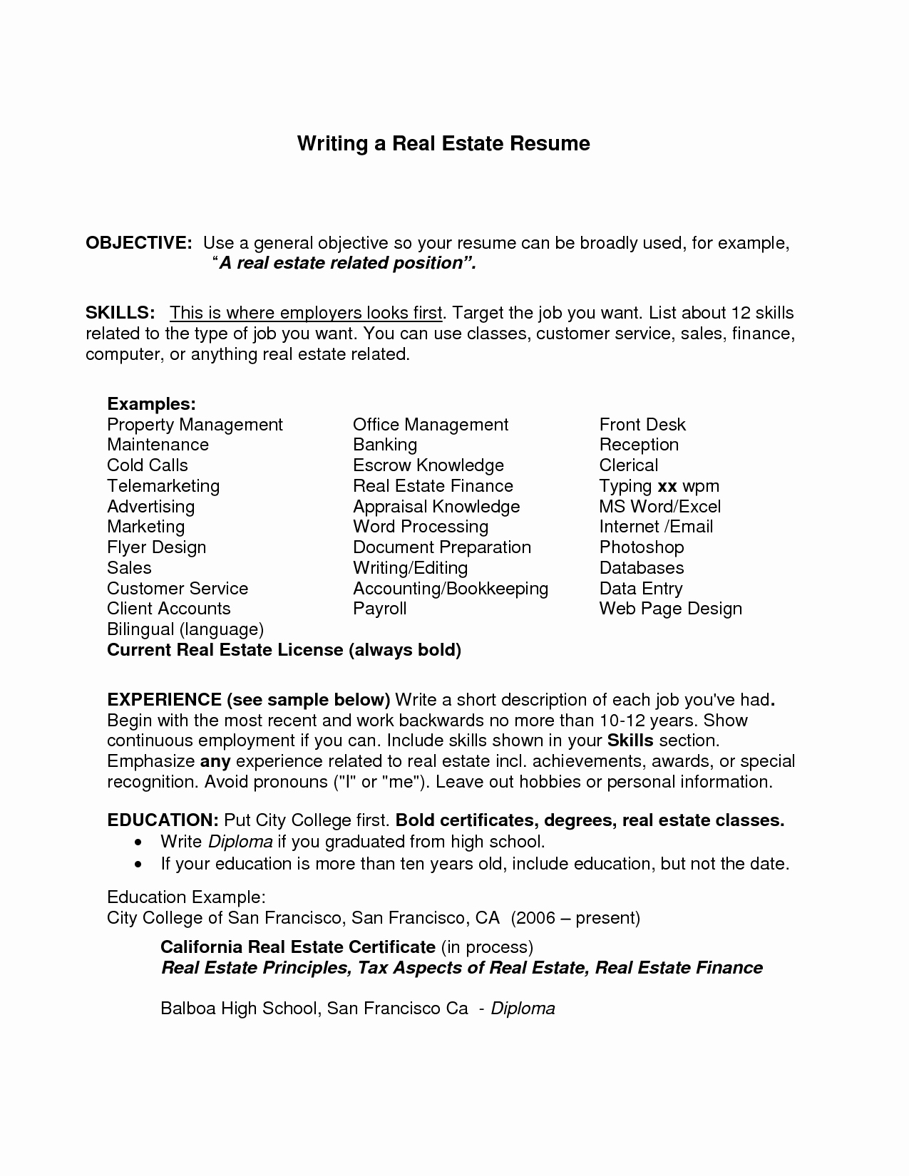 Generic Objective for Resume Best Of General Resume Objective Examples Job Resume Objective