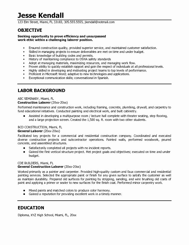 Generic Objective for Resume Unique Free Sample Resume Objectives You Must Have some