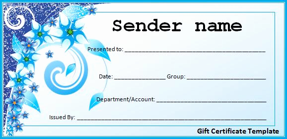 Gift Card Template Word Elegant Christmas Gift Certificate Template