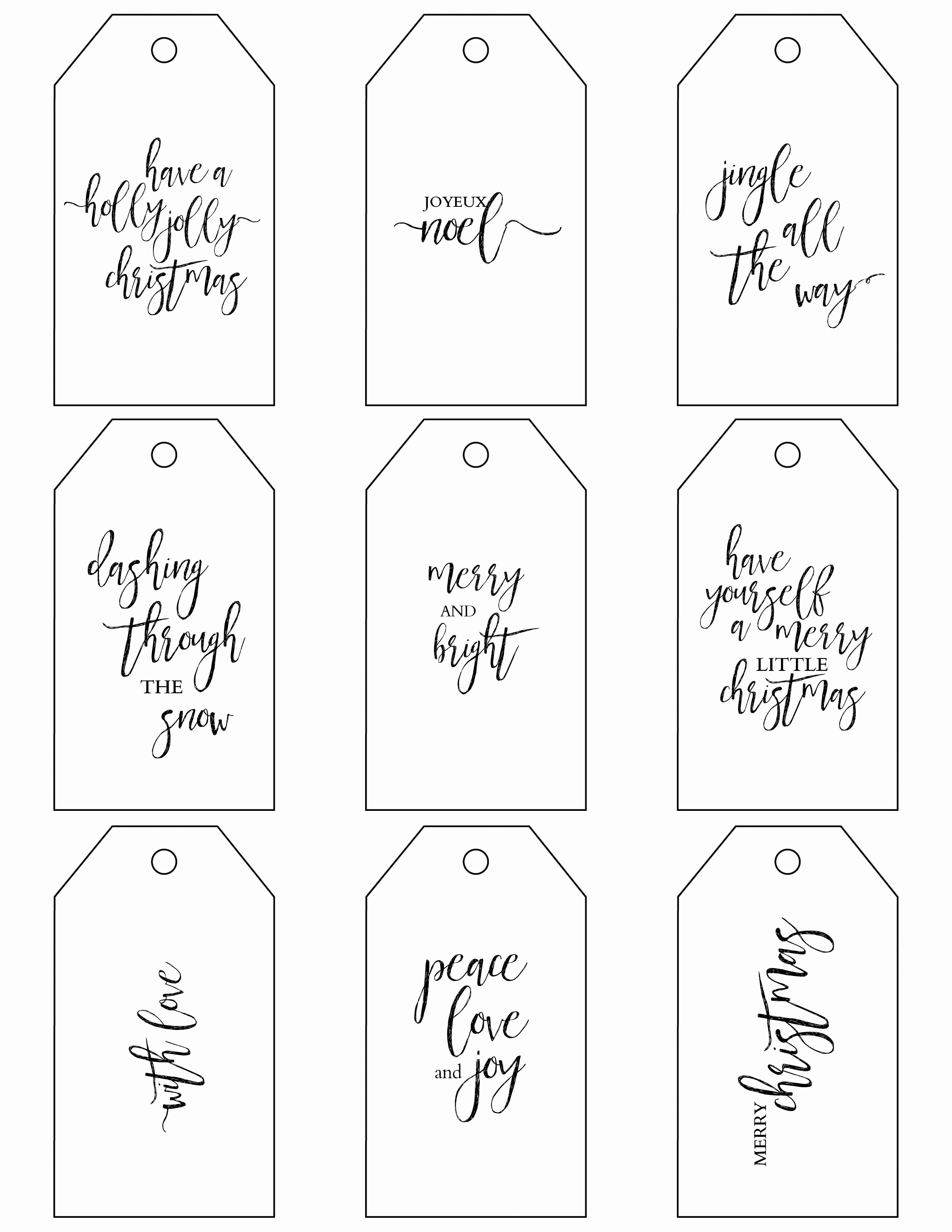 Gift Tag Template Free Best Of Printable Christmas Gift Tags Make Holiday Wrapping Simple