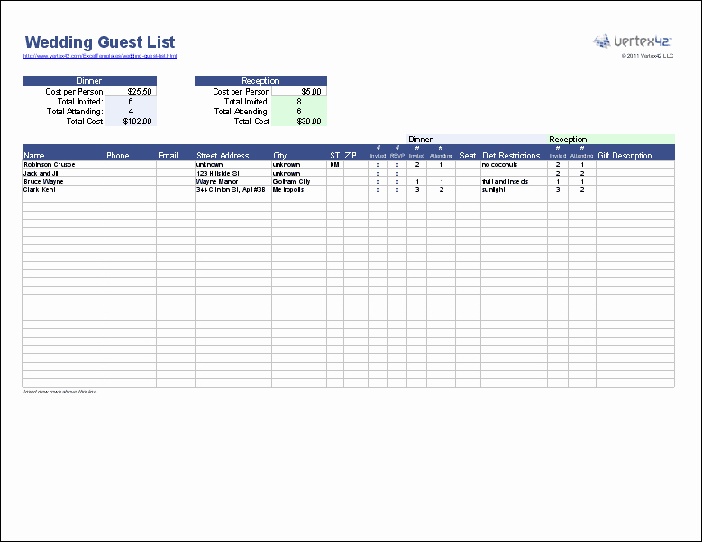 Google Docs Checklist Template Fresh Free Download Wedding Guest List Template for Excel