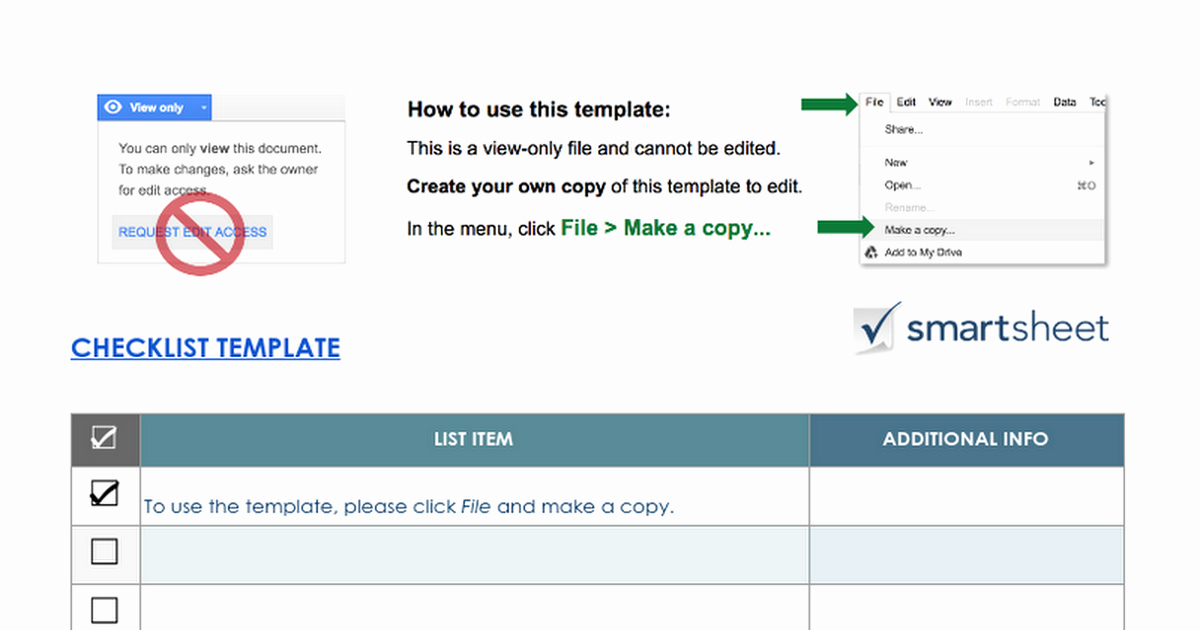Google Docs Checklist Template Inspirational Checklist Template Google Docs