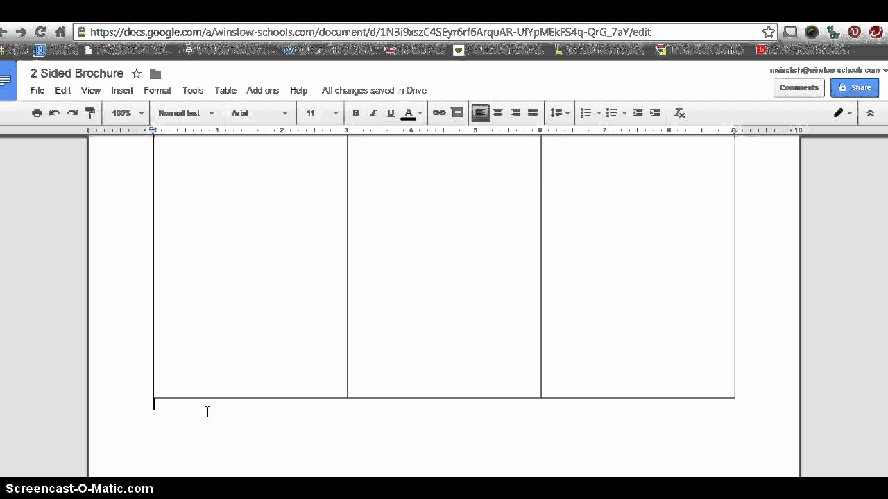 Google Docs Pamphlet Template Awesome How to Make 2 Sided Brochure with Google Docs
