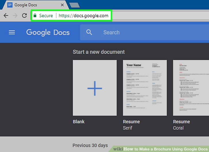 Google Drive Brochure Template Unique How to Make A Brochure Using Google Docs Wikihow